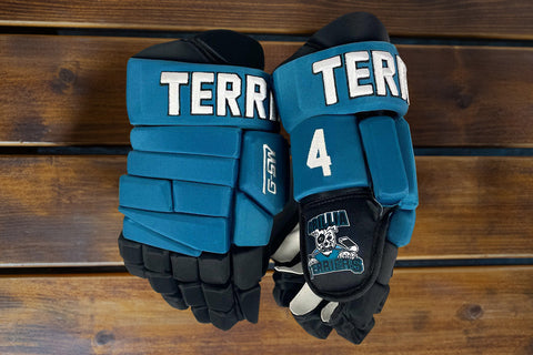 Custom Hockey Gloves - After Customizing
