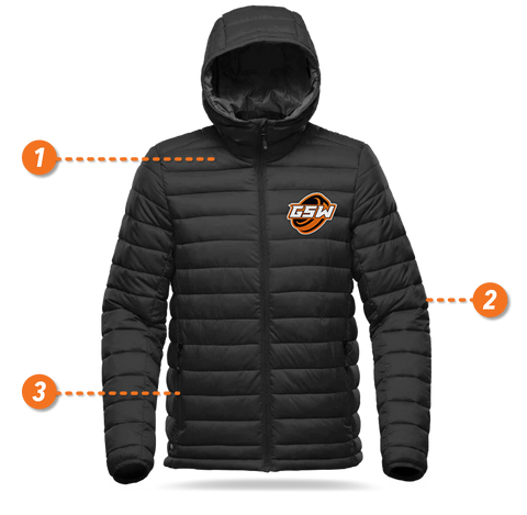 GSW Custom Bubble Jacket Highlights