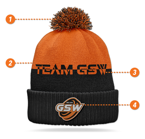 Custom Embroidered Toque highlights