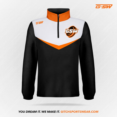 GSW Custom Sublimated Quarter Zip Shirt