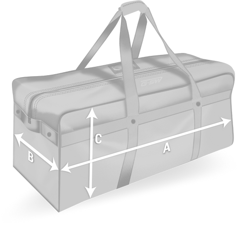 GSW Custom Equipment Bag sizing image