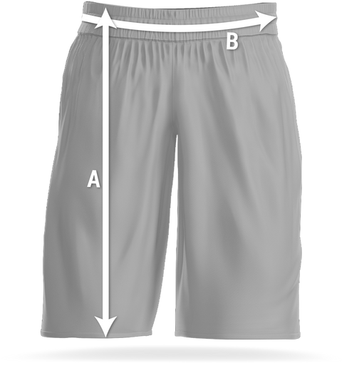 High Performance Shorts sizing image