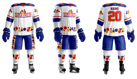 GSW custom hockey uniform example
