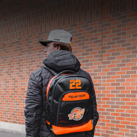 Custom Vinyl Embroidered Backpack: Add Team Logo Gitch