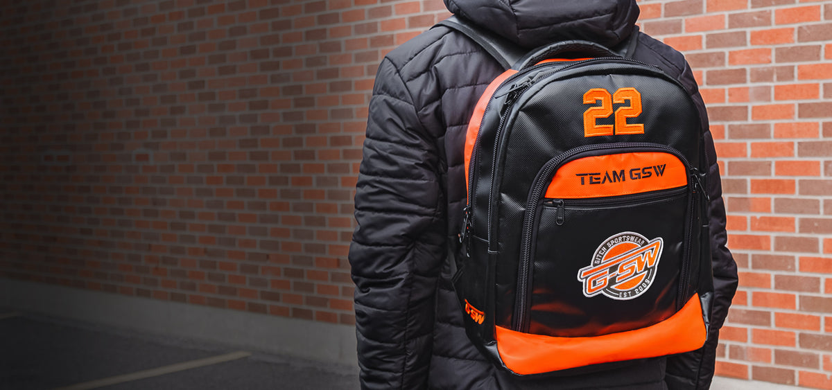Ecust Backpack Custom Vinyl Embroidered Backpack: Add Team Logo | Gitch Sportswear ...