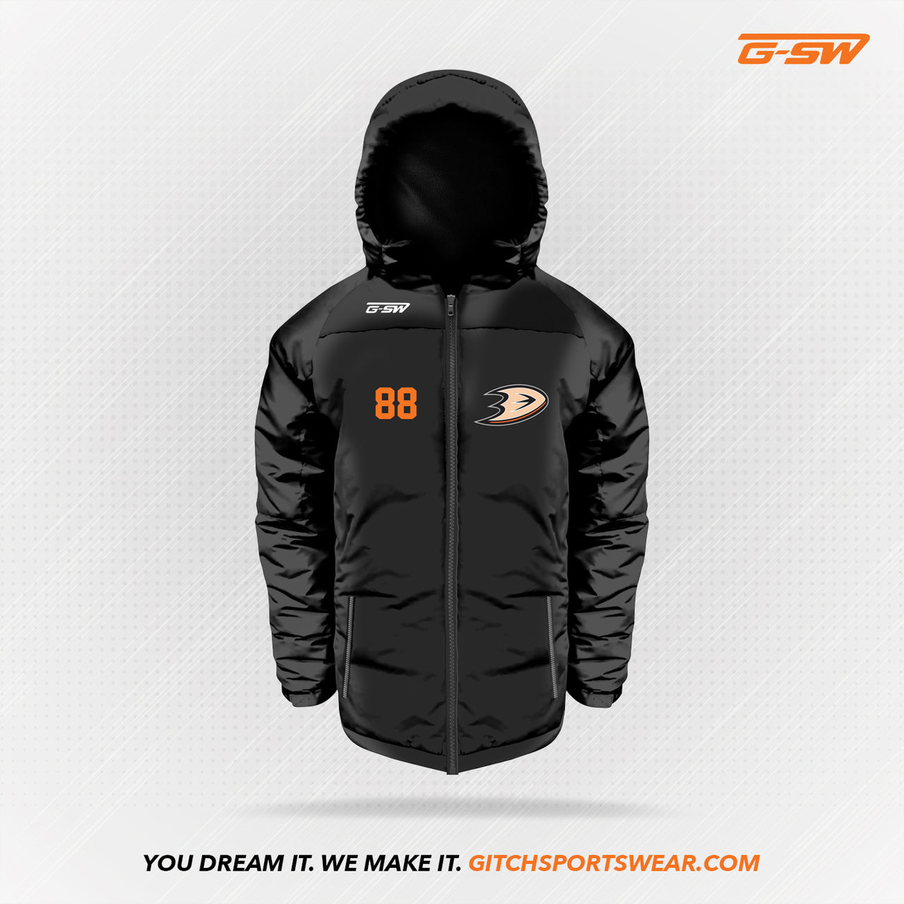 Custom Parka Winter Jacket Add Logo & Design Gitch Sportswear