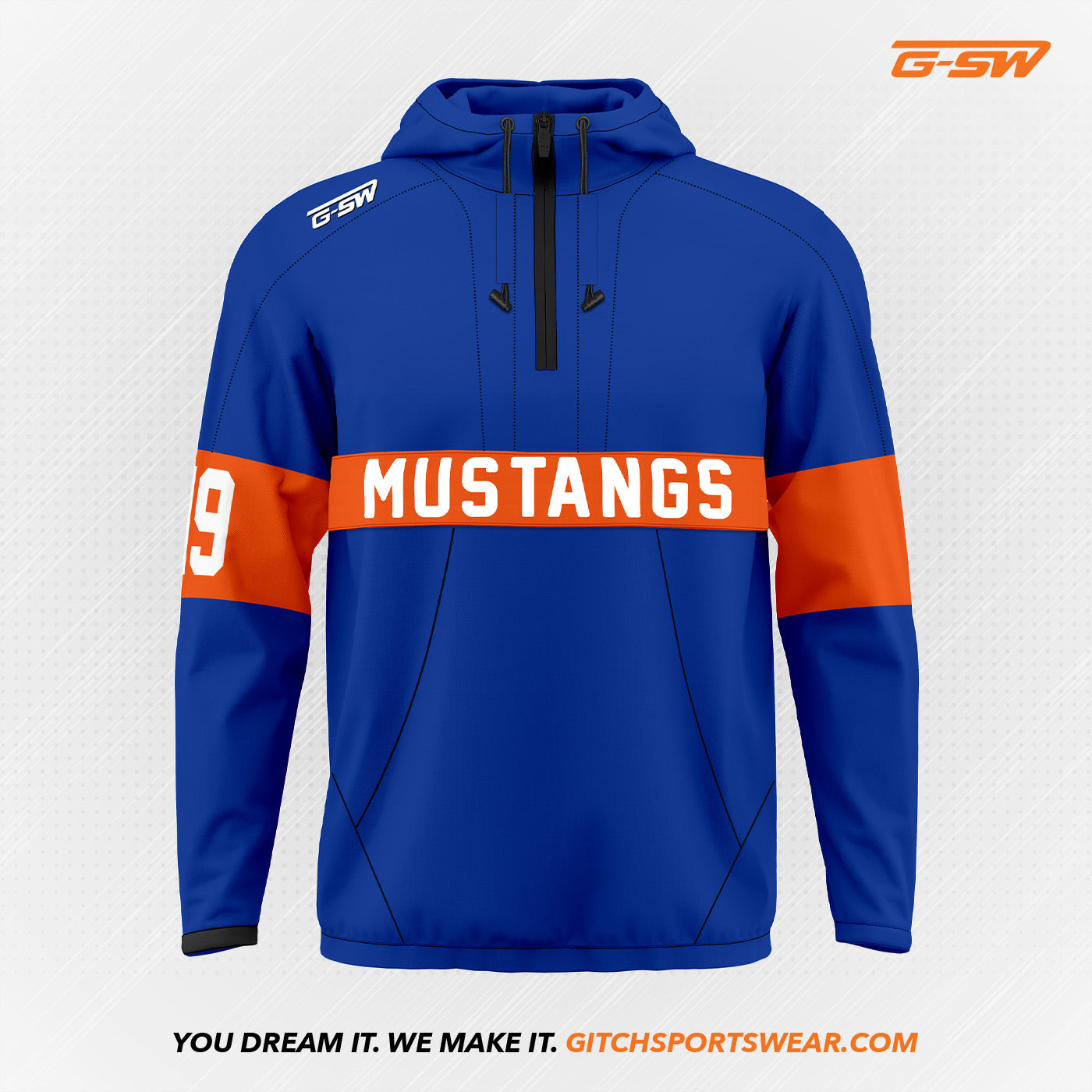 GSW Custom Tapered Track Jacket 2.0: Add Logo | Gitch Sportswear
