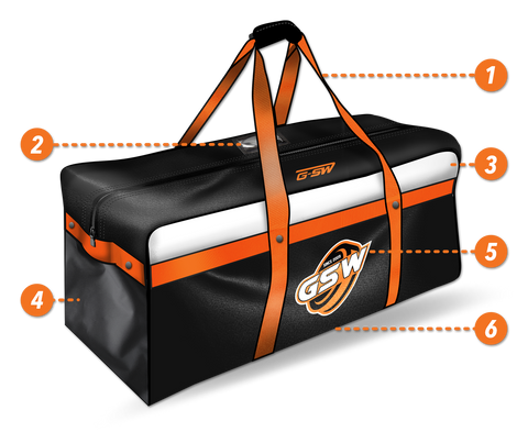 GSW Custom Equipment Bag highlights
