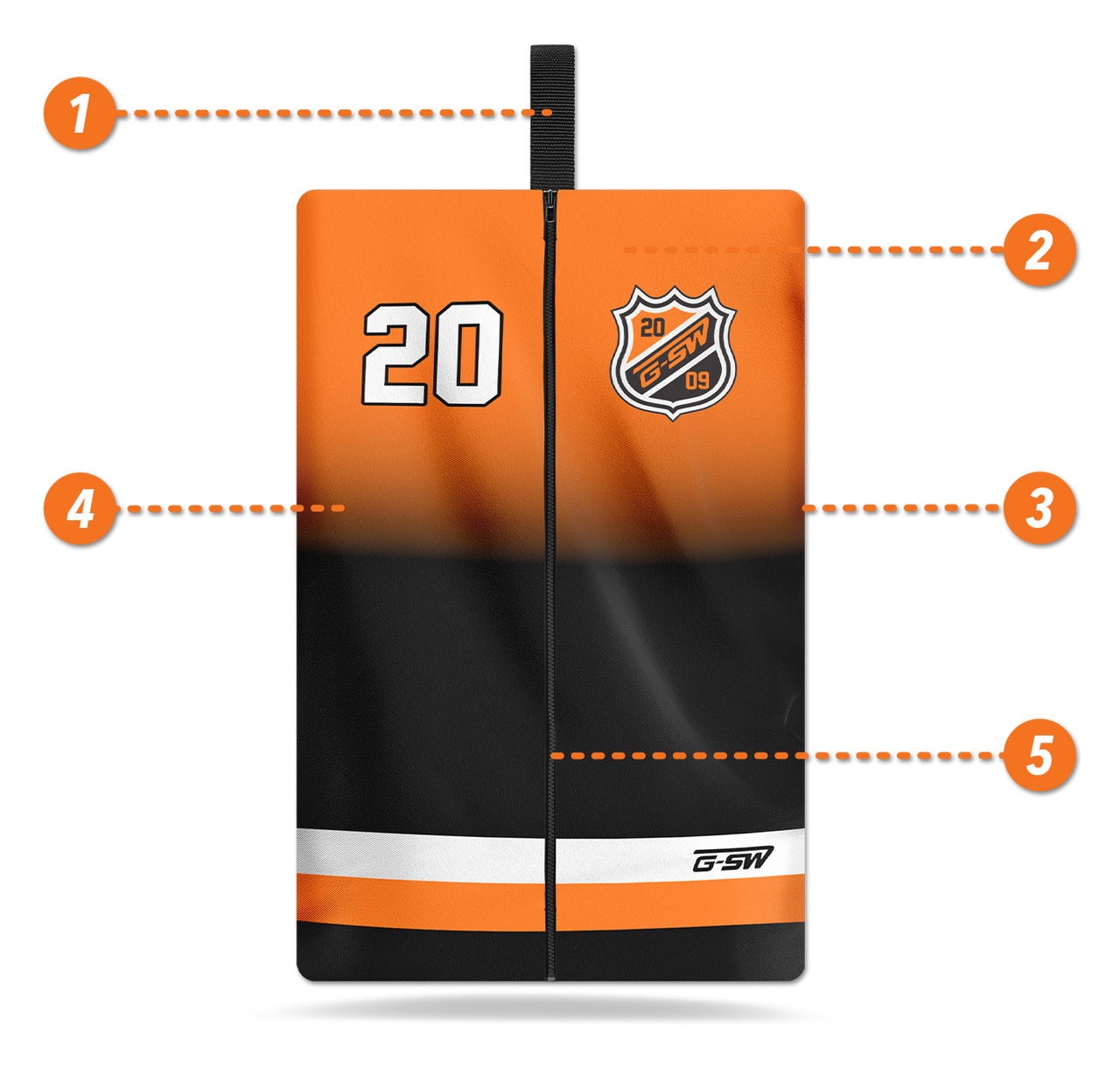 Custom Jersey/Garment Bag Add Team Logo & Design Gitch Sportswear Gitch Sportswear Direct