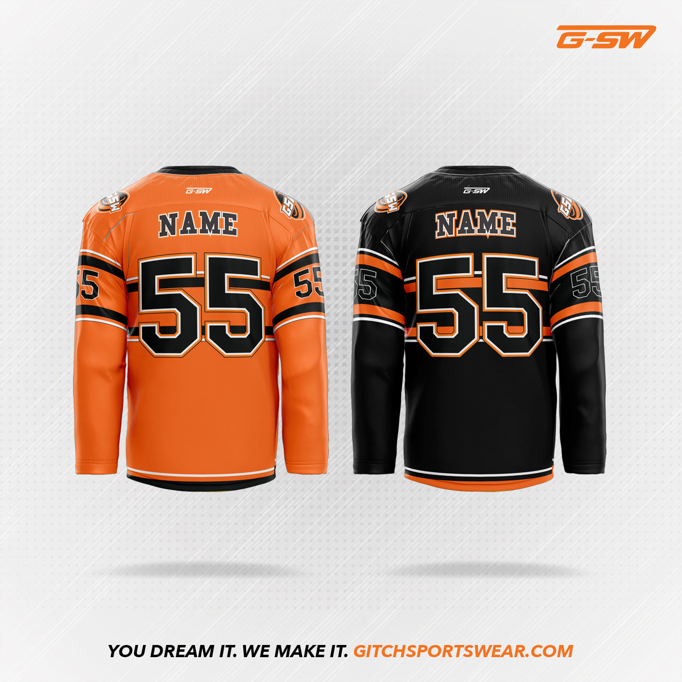 Custom sublimated hot sale hockey jerseys