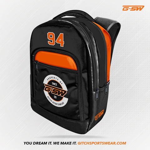 GSW Custom Vinyl Embroidered Backpack