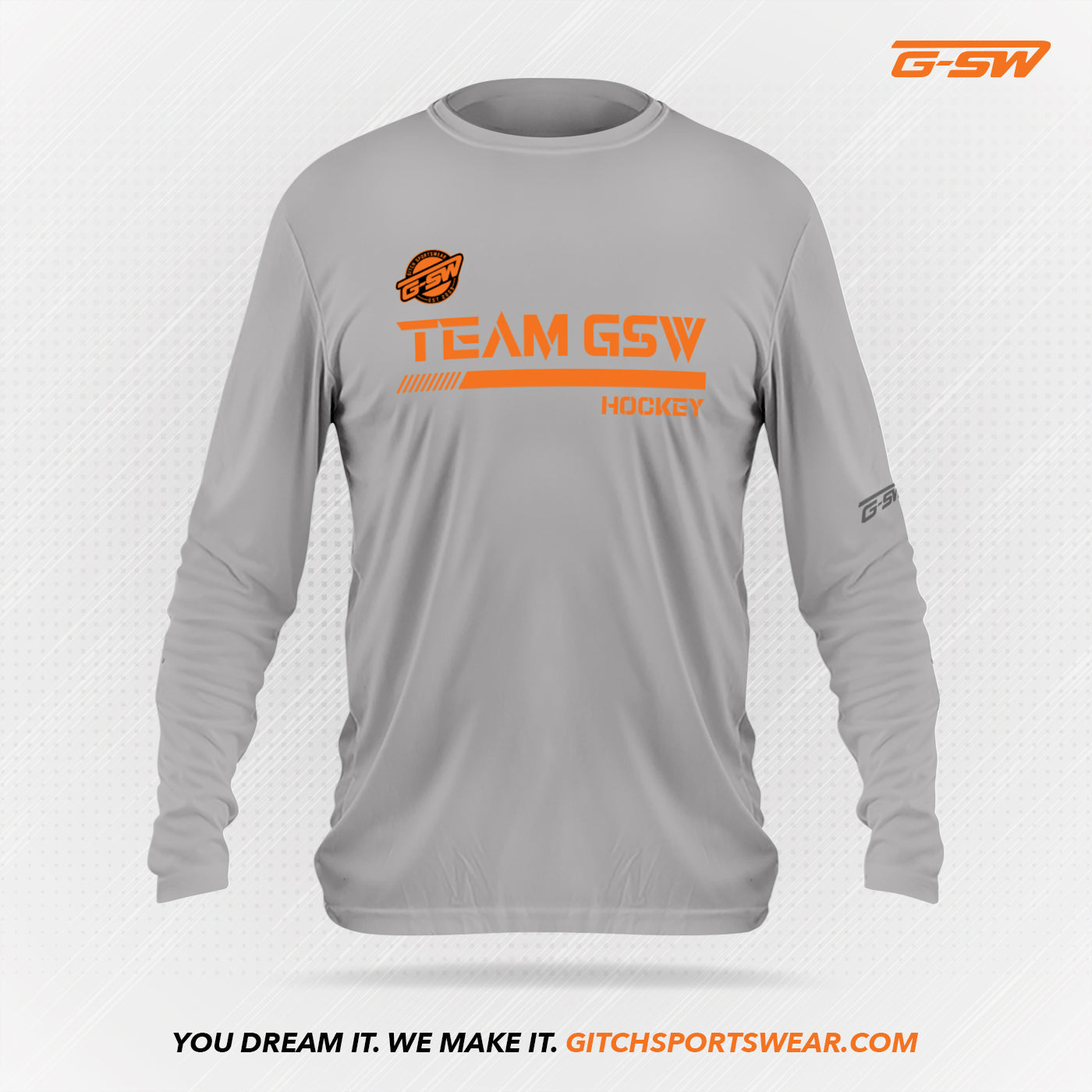Custom HighPerformance Long Sleeve Add Team Logo Gitch Sportswear
